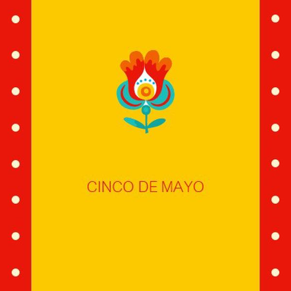 Cinco de Mayo yellow modern-color-block