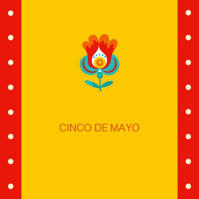 Cinco de Mayo yellow modern-color-block