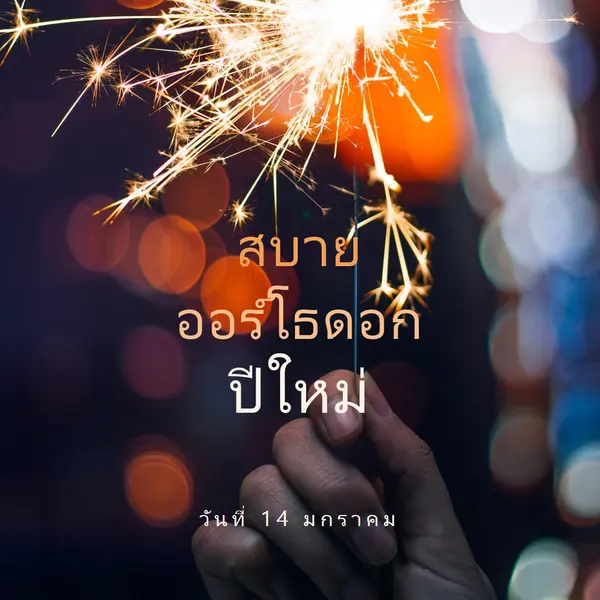 สุขสันต์วันปีใหม่ออร์โธดอก black modern-simple