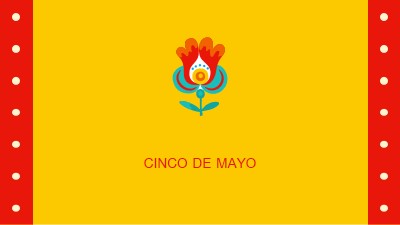 Cinco de Mayo yellow modern-color-block