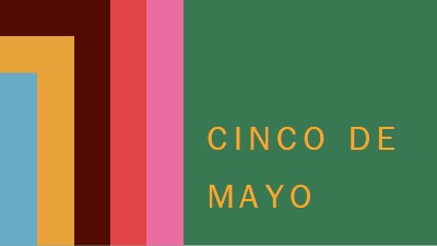 เฉลิมฉลองเทศกาล Cinco de Mayo green modern-color-block