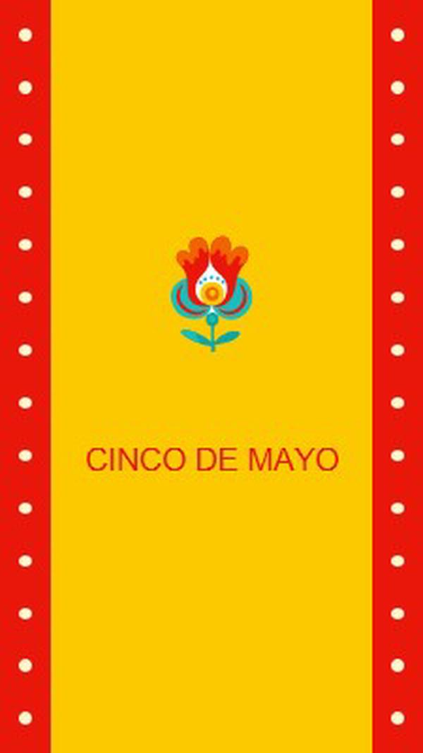 Cinco de Mayo yellow modern-color-block