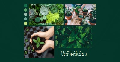 การใช้ชีวิตนิ้วโป้งสีเขียว green photographic,simple,collage,palette,handwriting,graphic