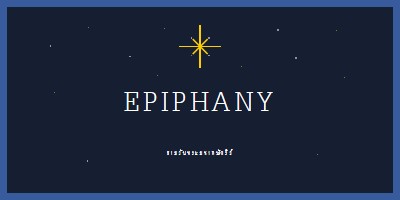 การสังเกต Epiphany blue modern-simple