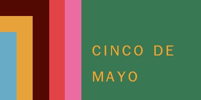 เฉลิมฉลองเทศกาล Cinco de Mayo green modern-color-block