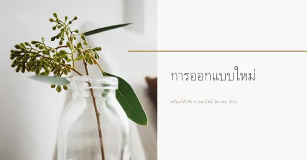การออกแบบใหม่ white modern-simple
