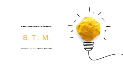 วิทยาศาสตร์, เทคโนโลยี, วิศวกรรม, คณิตศาสตร์ yellow modern-simple