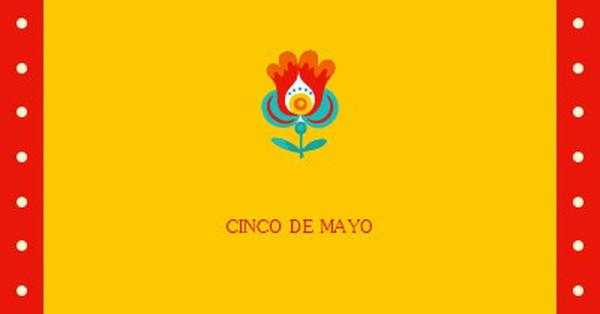 Cinco de Mayo yellow modern-color-block