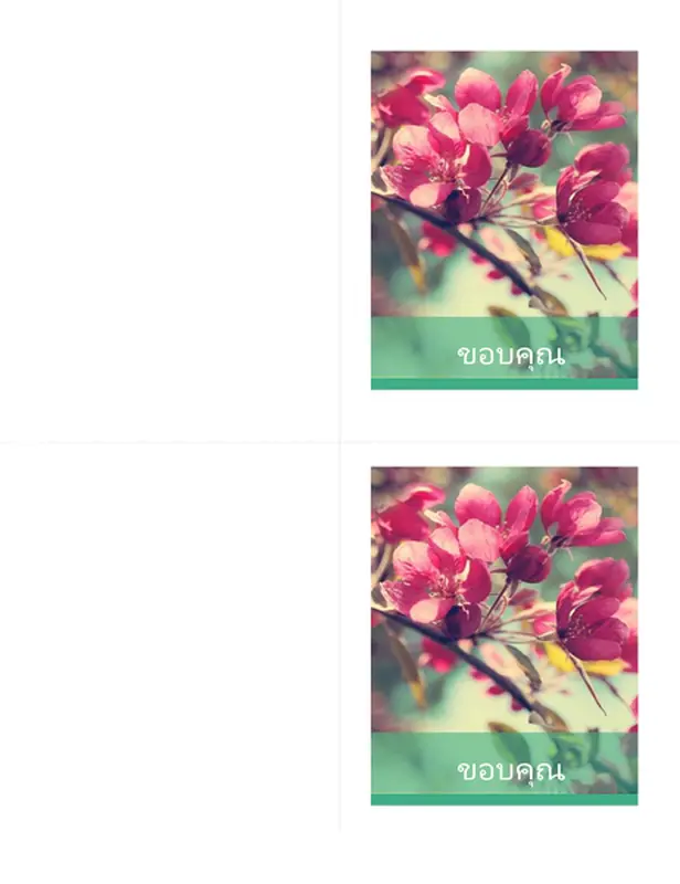 บัตรขอบคุณ
