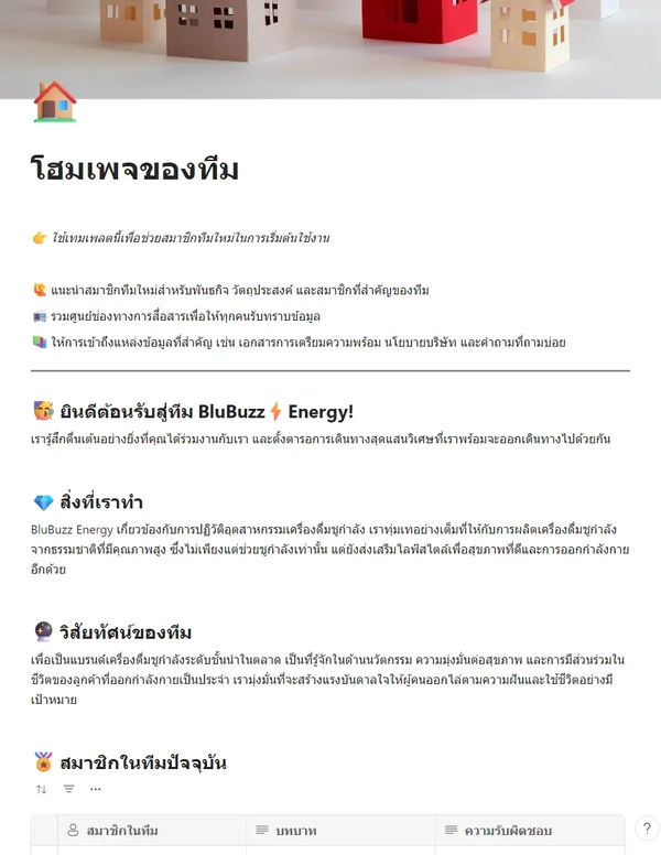 โฮมเพจของทีม