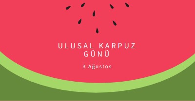 Ulusal Karpuz Günü pink modern-simple