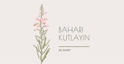 Baharı kutlayın white vintage-botanical