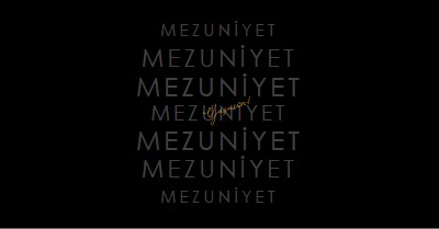 Mezuniyet için yay black modern-simple