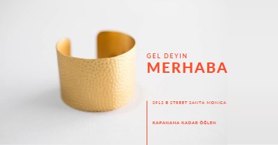 Gelip merhaba deyin white modern-bold