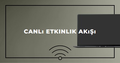 Canlı etkinlik akışı gray modern-bold