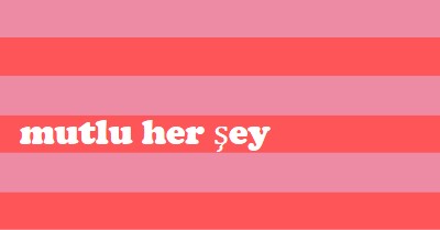 Her şey mutlu pink modern-bold