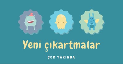 Yeni çıkartmalar yakında sunulacak blue whimsical-color-block