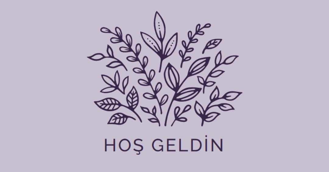 Merhaba, purple whimsical-line