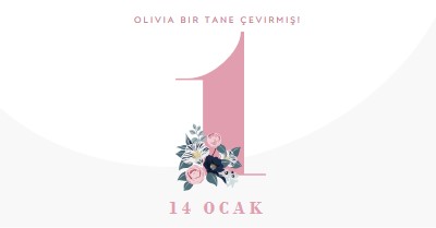 Büyük olanı white vintage-botanical