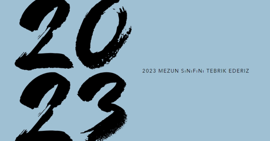 Mezunları tebrik ederiz blue modern-bold