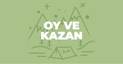 Oy verin ve kazanın green whimsical-line