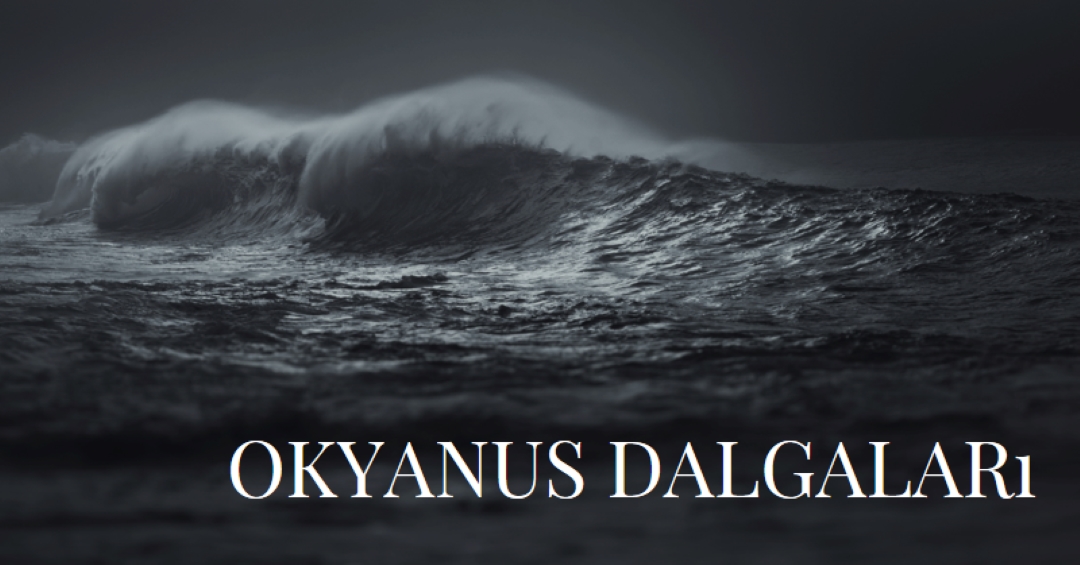 Karanlık okyanus dalgaları gray modern-simple