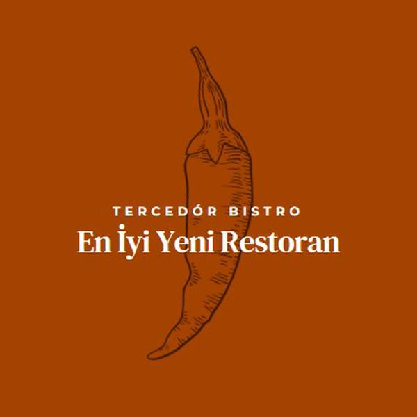 Biz en iyi yeni restoranız red modern-simple