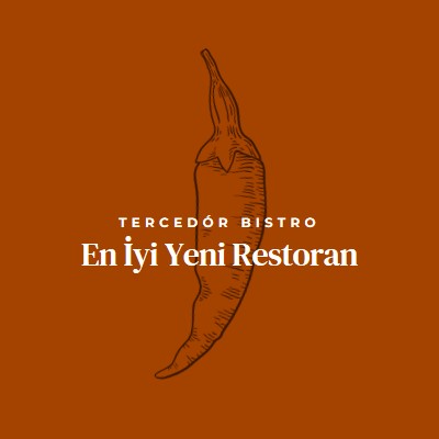 Biz en iyi yeni restoranız red modern-simple