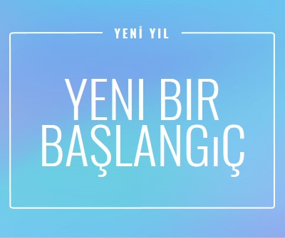 Yeni başlangıç blue modern-bold