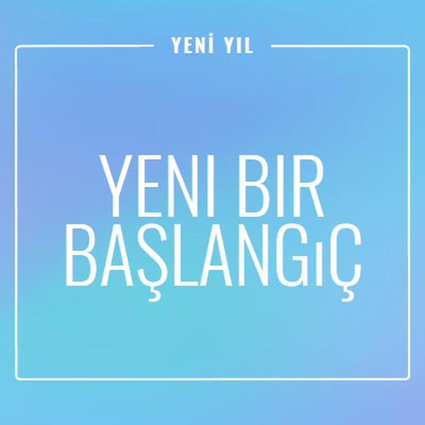 Yeni başlangıç blue modern-bold