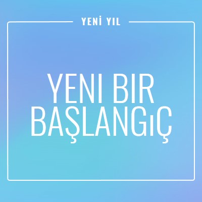 Yeni başlangıç blue modern-bold