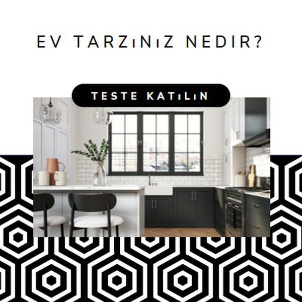 Ev tarzınız white modern-geometric-&-linear