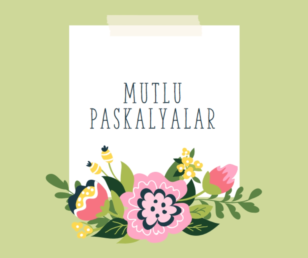 Paskalya çiçekçileri green whimsical-line