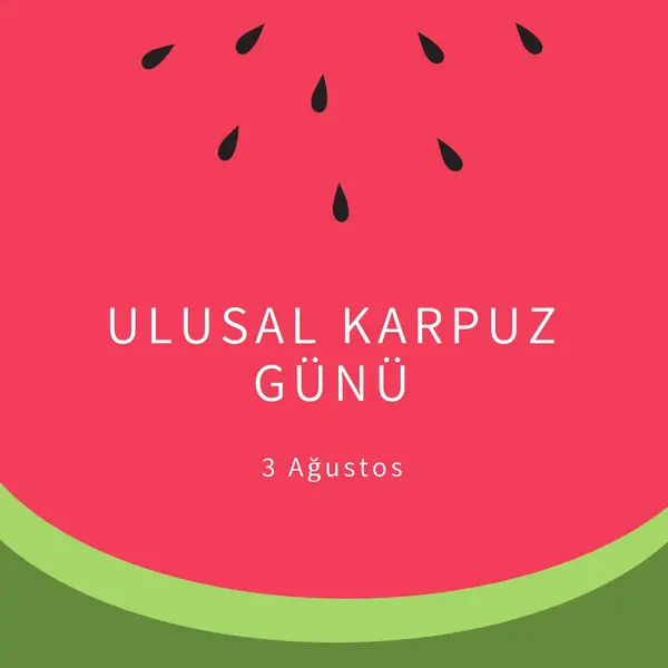 Ulusal Karpuz Günü pink modern-simple