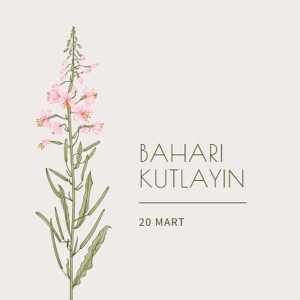 Baharı kutlayın white vintage-botanical