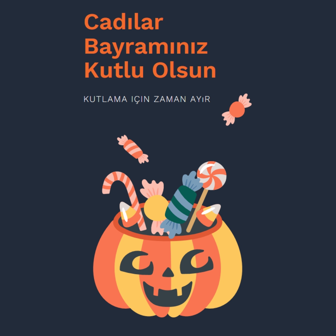 Güzel bir Cadılar Bayramı geçirmeniz black whimsical-line
