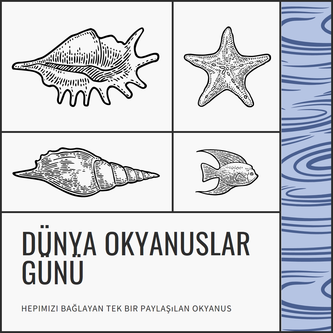 Dünya Okyanuslar Gününüz Kutlu Olsun white vintage-retro