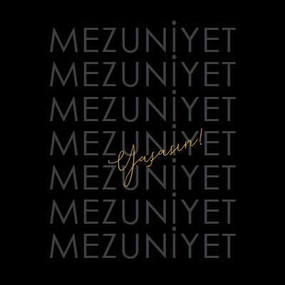 Mezuniyet için yay black modern-simple