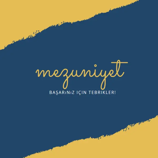 Diploma heyecanı yellow modern-simple
