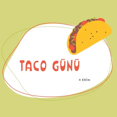 Şehrin Taco's green whimsical-line