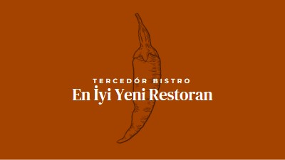 Biz en iyi yeni restoranız red modern-simple