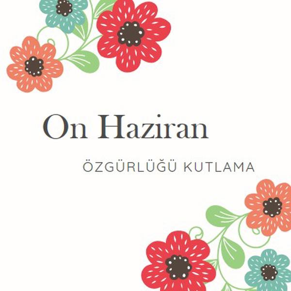 Çiçek açan Haziran white organic-boho