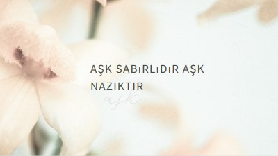 Aşk notu white modern-simple