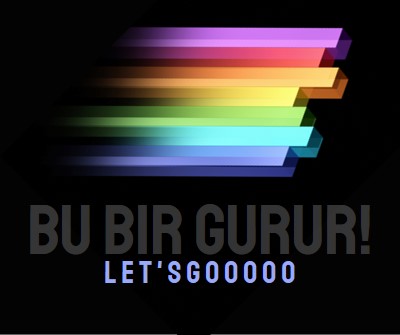 Gururunuzu kutlayın black modern-bold