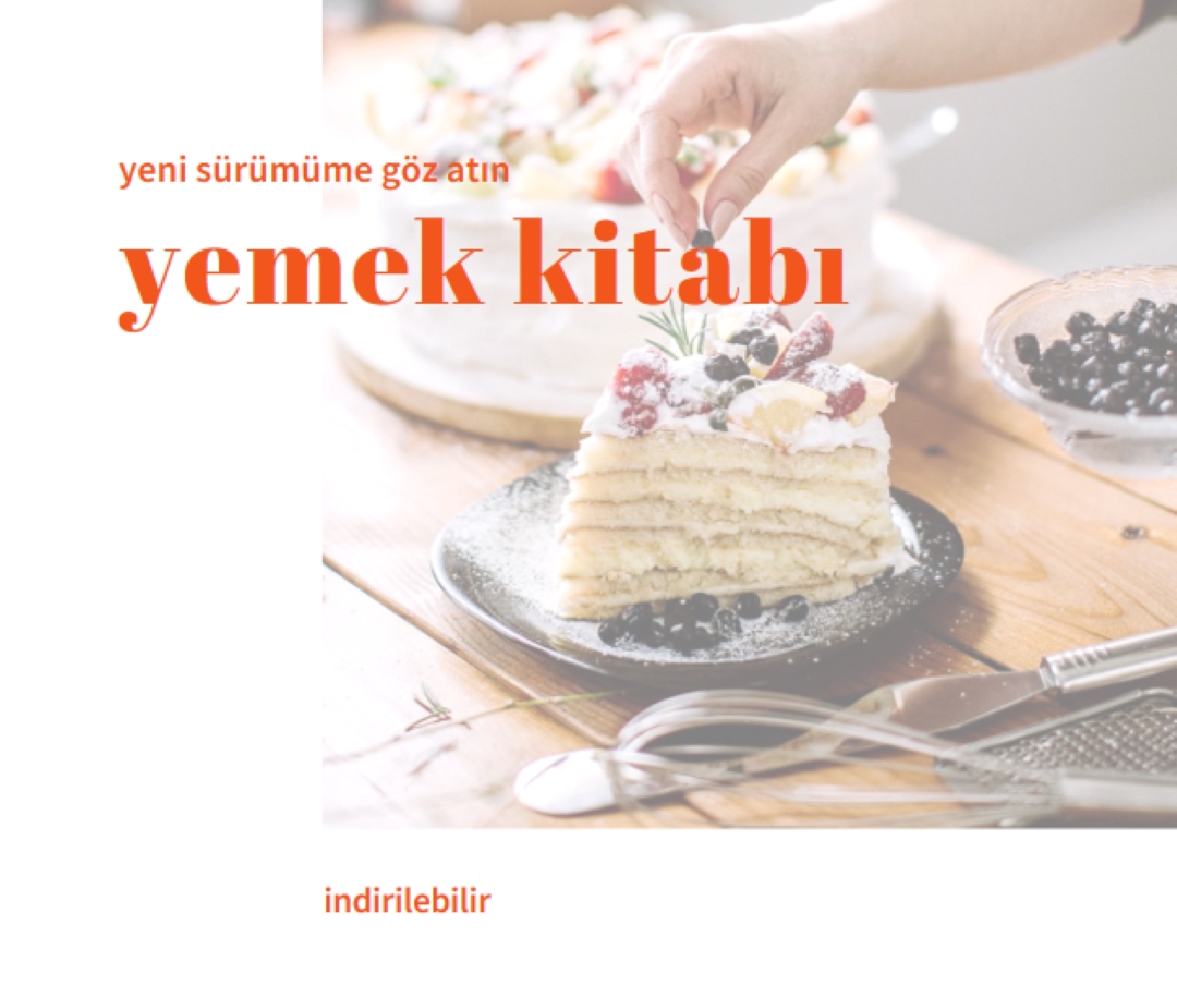 Yemek kitabıma göz atın white modern-simple