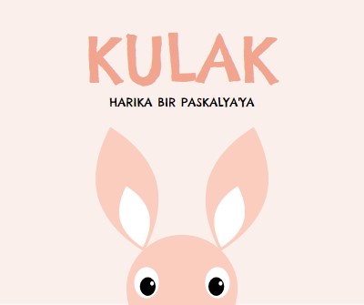 Harika bir Paskalya'ya pink whimsical-color-block