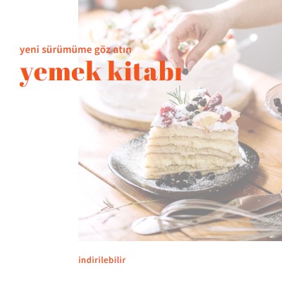 Yemek kitabıma göz atın white modern-simple