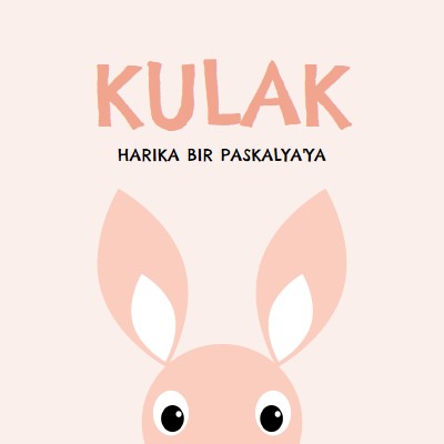 Harika bir Paskalya'ya pink whimsical-color-block