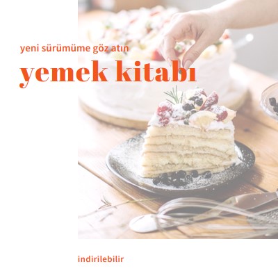 Yemek kitabıma göz atın white modern-simple