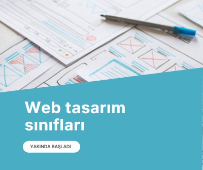 Web tasarım sınıfları blue modern-simple